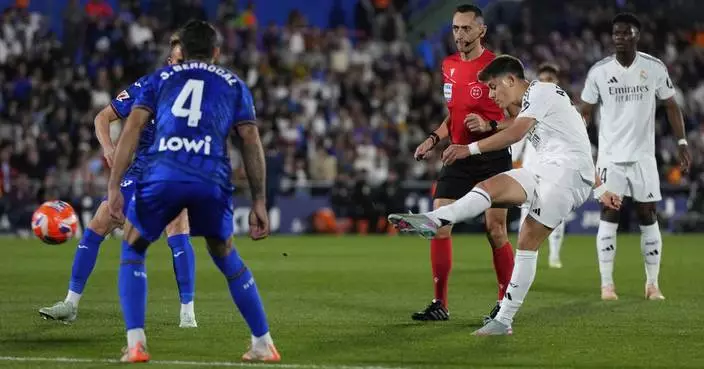 Real Madrid beats Getafe 1-0 in Spanish league ahead of Copa del Rey final against Barcelona