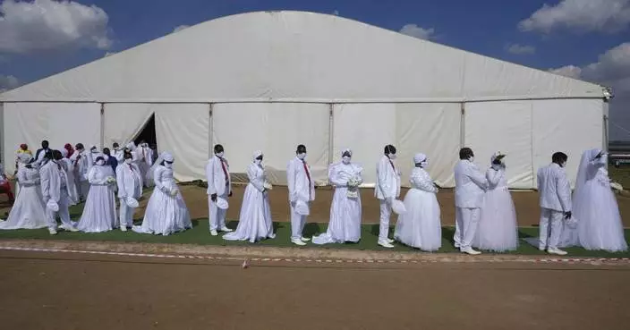 A Pentecostal church in South Africa holds mass Easter weddings for 3,000 people, some polygamous