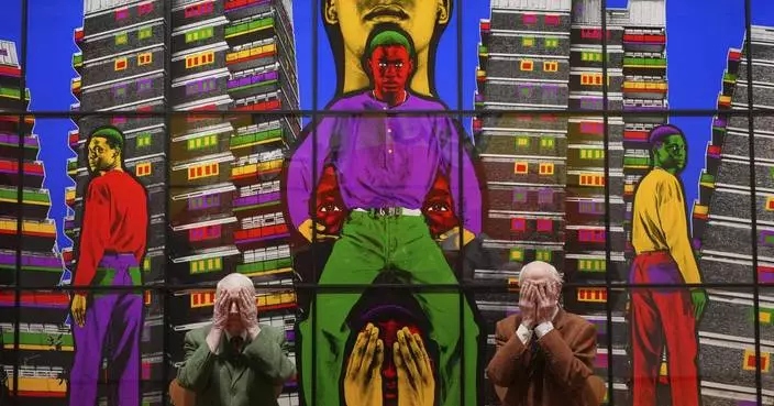 PHOTO COLLECTION: Britain Gilbert &amp; George Exhibition