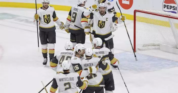 Vegas moves forward with big finishes in 1st round by standouts Eichel, Stone, Theodore and Hill