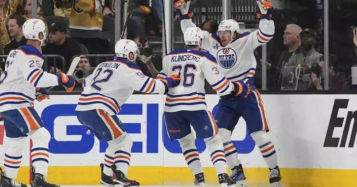 Oilers beat Golden Knights 1-0 in OT in Game 5 to reach Western Conference finals