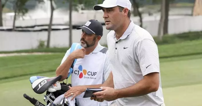 Scheffler leads by 6 at hometown Byron Nelson as weather-delayed second round ends