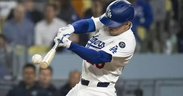 Dodgers&#8217; Tommy Edman missing 2nd straight start with sore right ankle in series opener at Braves