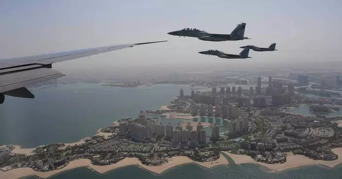 Trump&#8217;s Qatar trip is off to a flying start as Air Force One gets another fighter jet escort