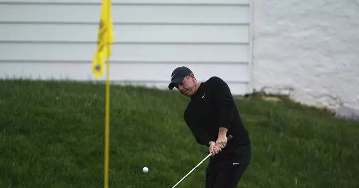 Mitchell shows staying power at soggy Truist with 2nd-round 67; McIlroy 5 strokes off the lead