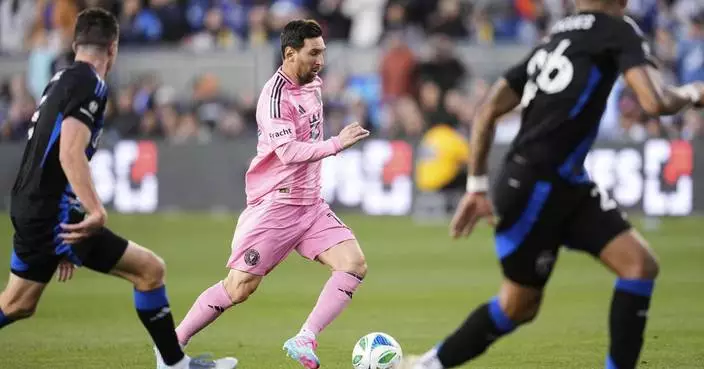 Allende scores twice to help Inter Miami tie the Earthquakes 3-3 in Messi's MLS Bay Area debut