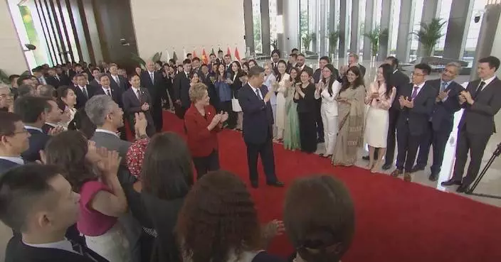NDB staff hold warm reception for Xi&#8217;s visit: president