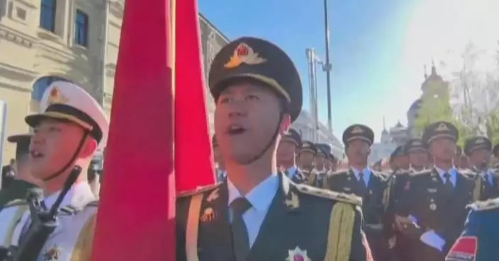 PLA Honor Guard choir attends Moscow V-D parade