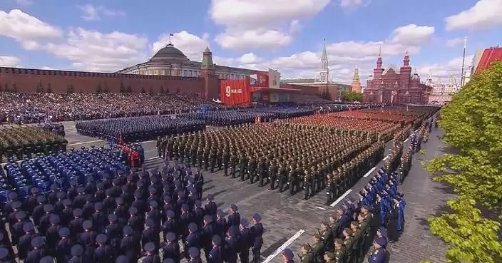 Xi attends Moscow&#8217;s V-Day parade at Red Square