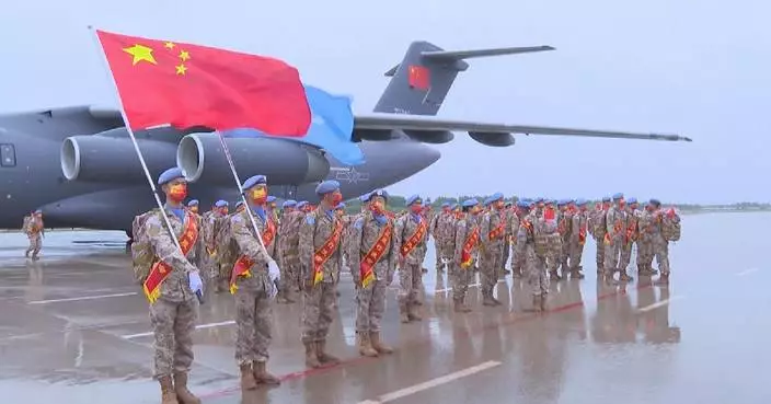 First group of 75 Chinese peacekeepers return from Abyei