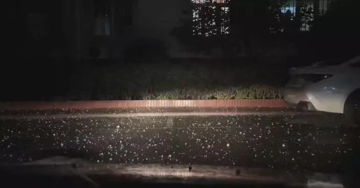 Rain, hail hit Beijing, Tianjin