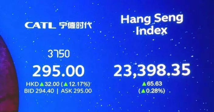 Shares in Chinese battery giant CATL close up 16 pct on Hong Kong debut