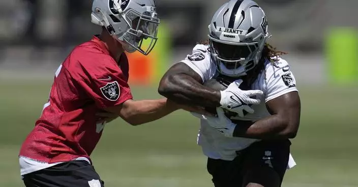 Jeanty practices for the first time as Raiders hope he&#8217;s the answer to their rushing problems