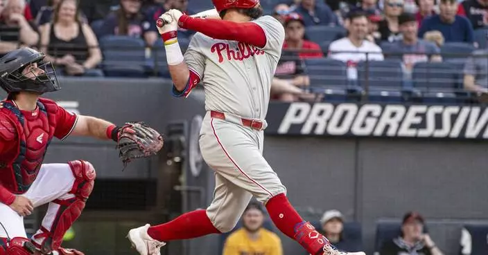 Schwarber&#8217;s 45-game on-base streak for Phillies is longest in the majors since 2023
