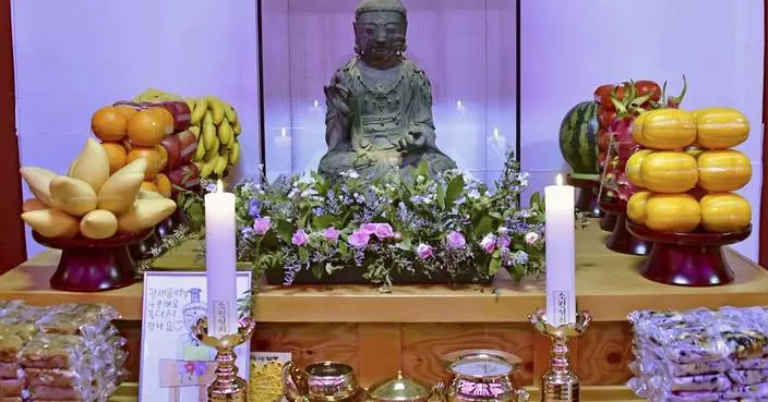 A Buddhist statue stolen from a Japanese temple nearly 13 years ago is returned from South Korea