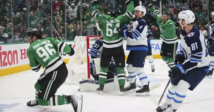 Mikko Rantanen has a goal and 2 assists for Stars in 5-2 win over Jets to take a 2-1 series lead