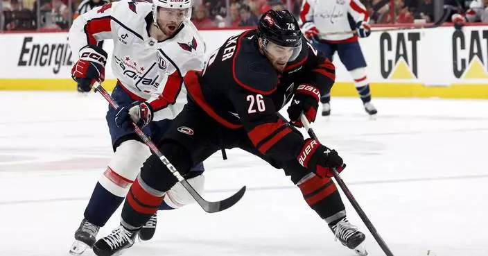 Walker, Svechnikov score late as Hurricanes push Capitals to brink of elimination in 5-2 win