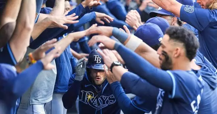 Josh Lowe homers in 1st game back since opening day and helps Rays beat Blue Jays 8-3