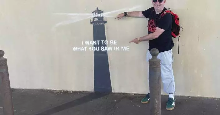 In Marseille, a shadow becomes art in Banksy’s latest street mural