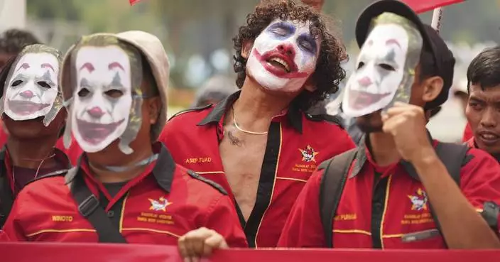 AP PHOTOS: Across the globe, workers observe May Day