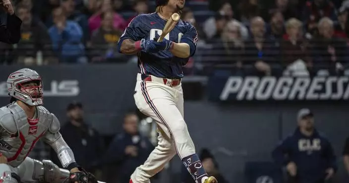 Guardians go deep 3 times as they open homestand with 6-0 victory over Phillies.