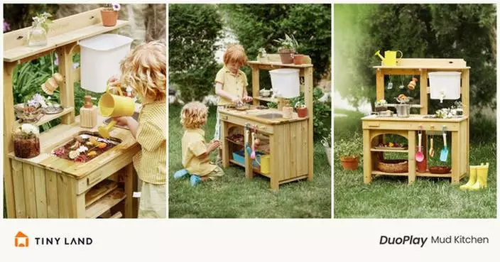 Tiny Land Unveils the Groundbreaking DuoPlay Mud Kitchen: Revolutionizing the Outdoor Play Experience