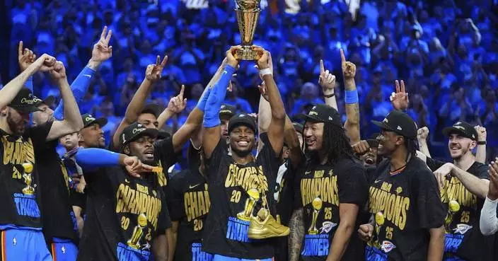 Oklahoma City Thunder fans celebrate NBA title with a parade after years of heartbreak