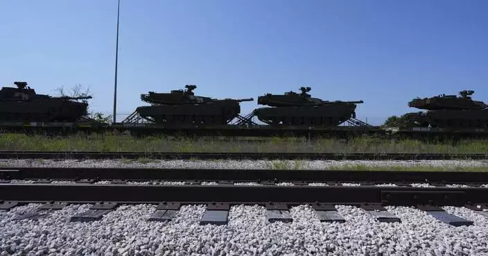 Photos of preparations for military parade marking the 250th anniversary of the US Army