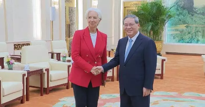 Chinese premier meets European Central Bank  President Lagarde
