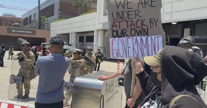 Protesters condemn Trump&#8217;s military overreach as courts weigh in