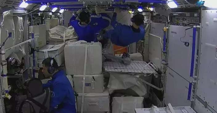 Shenzhou-20 crew proceed with experiments, equipment maintenance