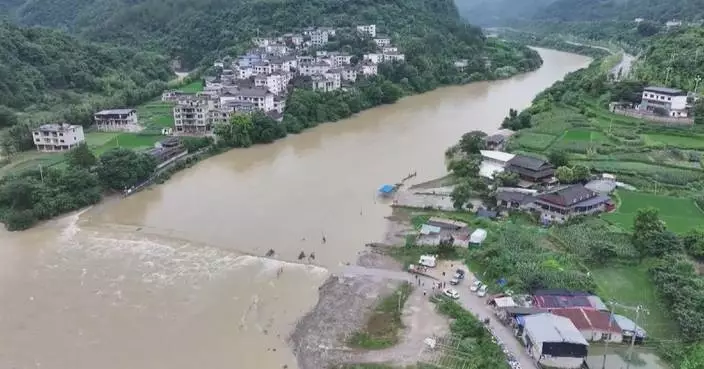 Rain-battered Guizhou airdrops supplies via drones, evacuates trapped residents