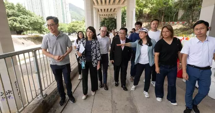 LegCo and Sha Tin Council Inspect Tai Wai Nullah Revitalization Project Progress