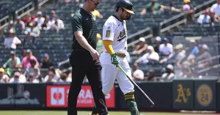 Athletics&#8217; Shea Langeliers placed on 10-day injured list with strained oblique