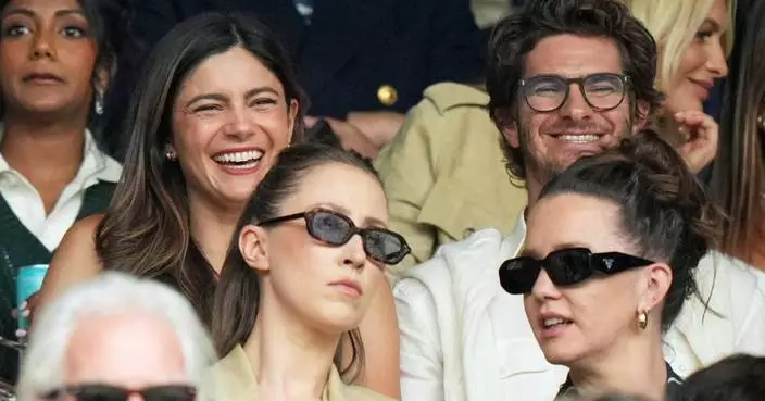 Photos show celebrities as they attend Wimbledon