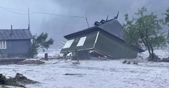Flash floods in Romania kill at least 3 people and force hundreds of evacuations