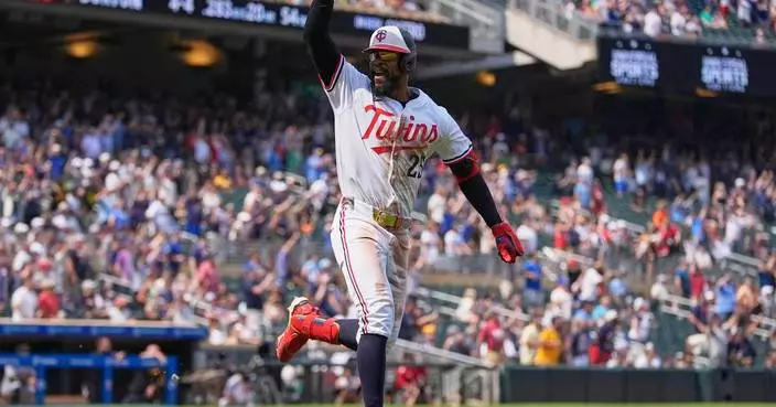 Buxton hits for the cycle on his bobblehead day as Twins beat Pirates, 12-4