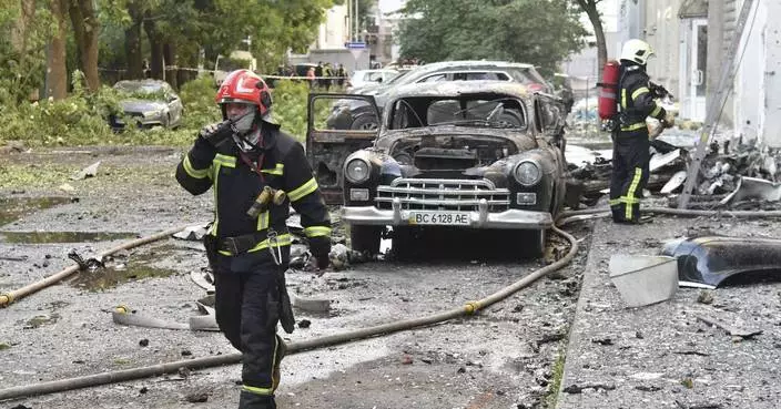 Russian drone and cruise missile attacks kill at least 2 in Ukraine