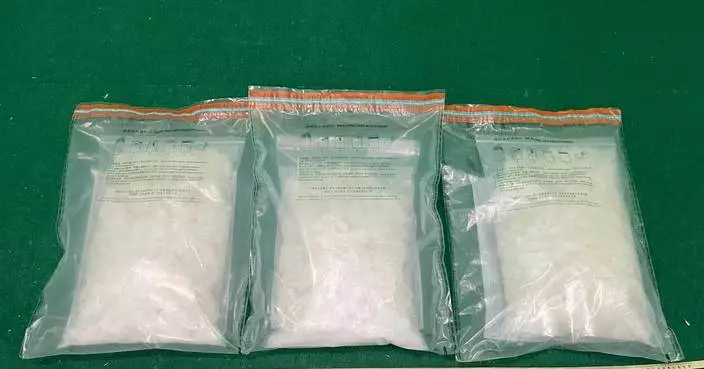 Hong Kong Customs Seizes 10kg Methamphetamine Worth $5.5 Million at Airport, Two Arrested.