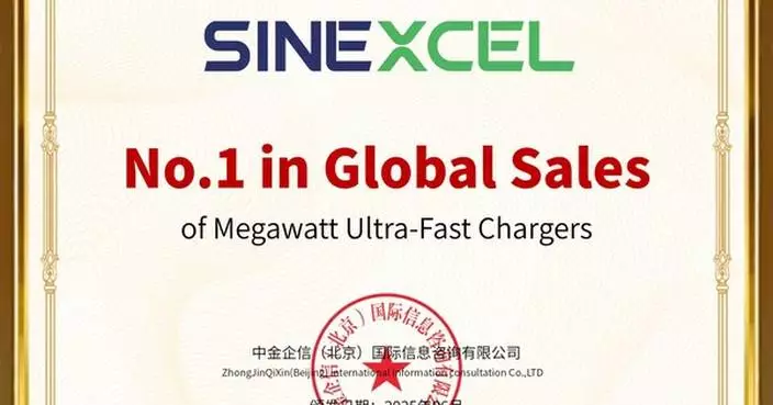 SINEXCEL Achieves No. 1 in Global Megawatt-Level Charger Sales