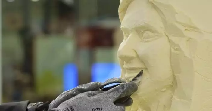 Minnesota State Fair butter sculpture tradition has dairy princesses bundling up in the summer