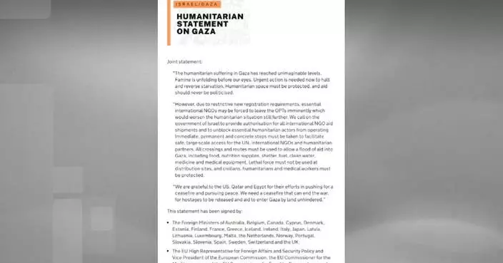 EU senior officials and 24 FMs pledge urgent action to stop starvation in Gaza