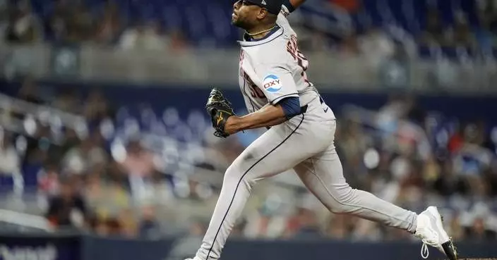 Alexander, Peña help Astros beat Marlins and snap Miami's five-game winning streak