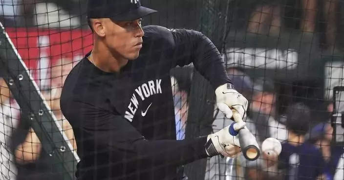 Aaron Judge is back in the lineup at DH as the Yankees wait for clarity on his throwing arm