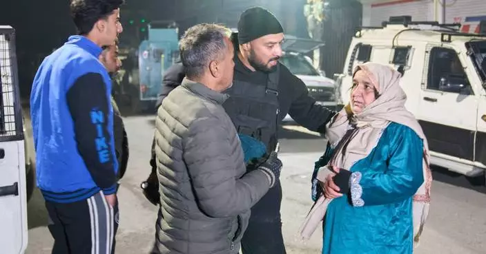 At least 8 killed in huge blast at a police station in Indian-controlled Kashmir