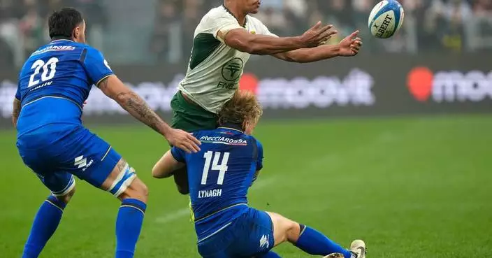 South Africa&#8217;s resilience shines as red card absorbed in 32-14 win over Italy in Turin