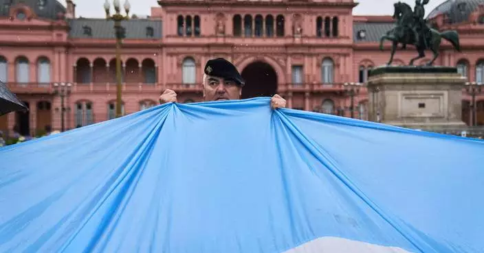 Dictatorship-era army officers and supporters rally in Argentina in latest sign of political shift