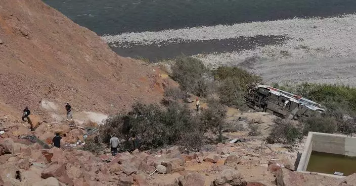 Passenger bus plunges into a ravine in southern Peru killing at least 37
