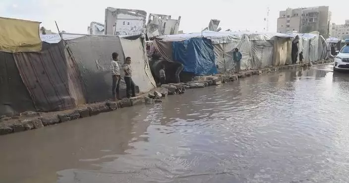 Winter floods deepen misery of residents in Gaza displacement camps