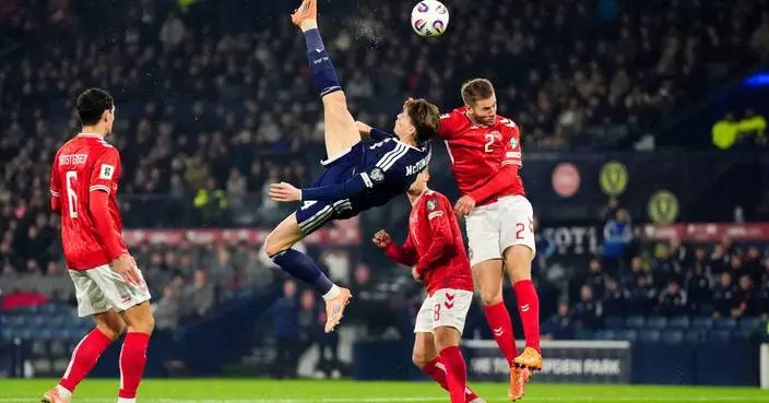 Scott McTominay scores bicycle kick goal for Scotland in key World Cup qualifying match